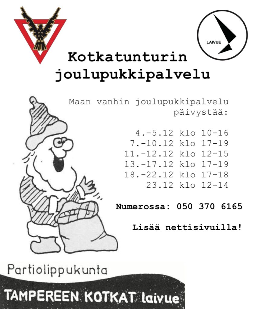 Kotkatunturin Joulupukkipalvelu aukeaa taas! | Tampereen Kotkat